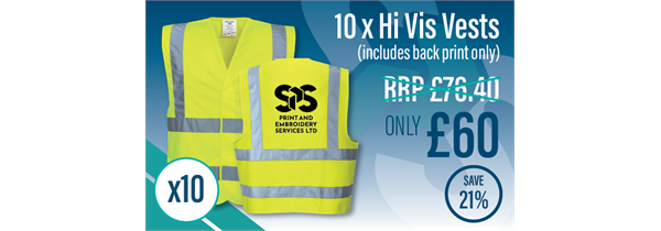 x10 Hi Vis Vest Deal