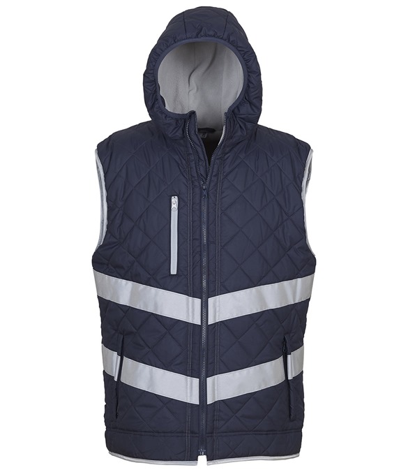 Hi-vis Kensington hooded gilet (HV007)