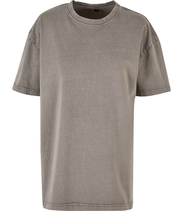 Women?s oversized acid wash tee