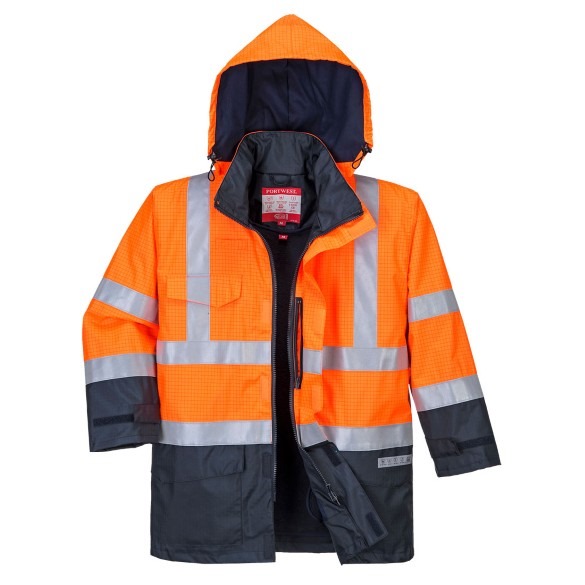 Bizflame Rain Hi-Vis Constrast FR Jacket