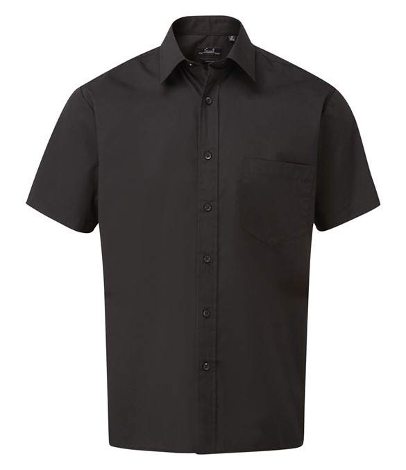 Short sleeve poplin shirt