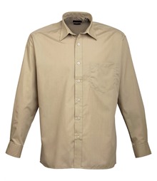 Long sleeve poplin shirt