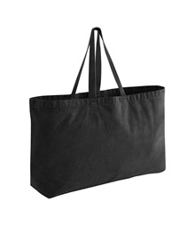 Garment-dyed oversized tote bag