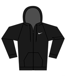 Nike men?s full-zip fitness hoodie