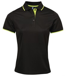 Women's contrast Coolchecker? polo