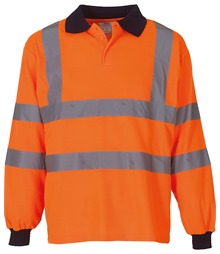 Hi-vis long sleeve polo (HVJ310)