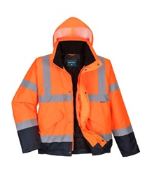 Hi-Vis Contrast Winter Bomber Jacket