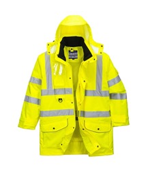 Hi-Vis Breathable 7-in-1 Traffic Jacket
