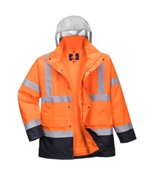 Hi-Vis 4-in-1 Contrast Traffic Jacket