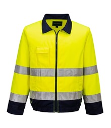 Madrid Hi-Vis Contrast Bomber Jacket