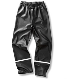 Prism PU waterproof trousers with reflective bands and recycled backing